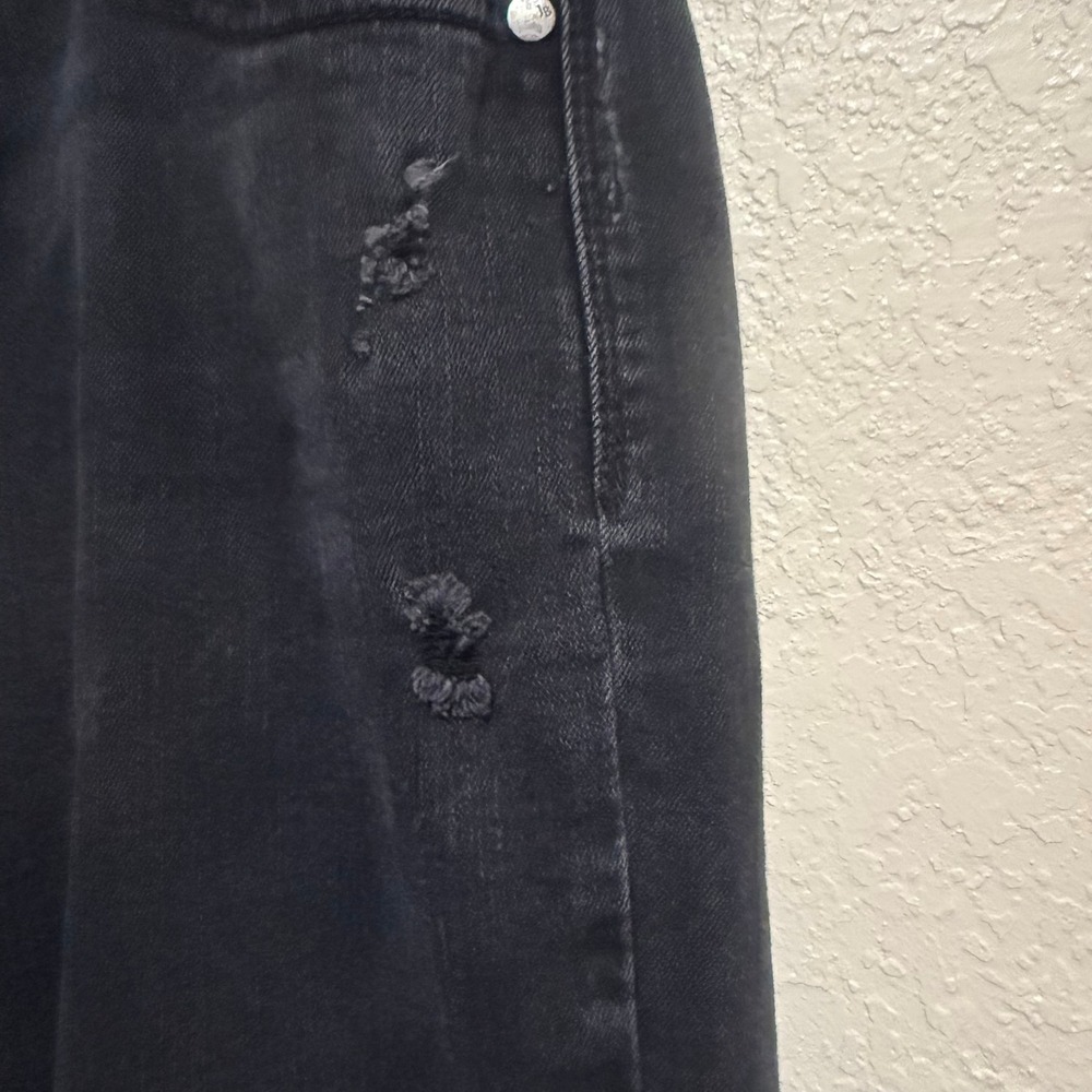 Judy Blue Black Distressed High Rise Boyfriend Jeans JB82161BK Size‎ 9/29 - Picture 9 of 16